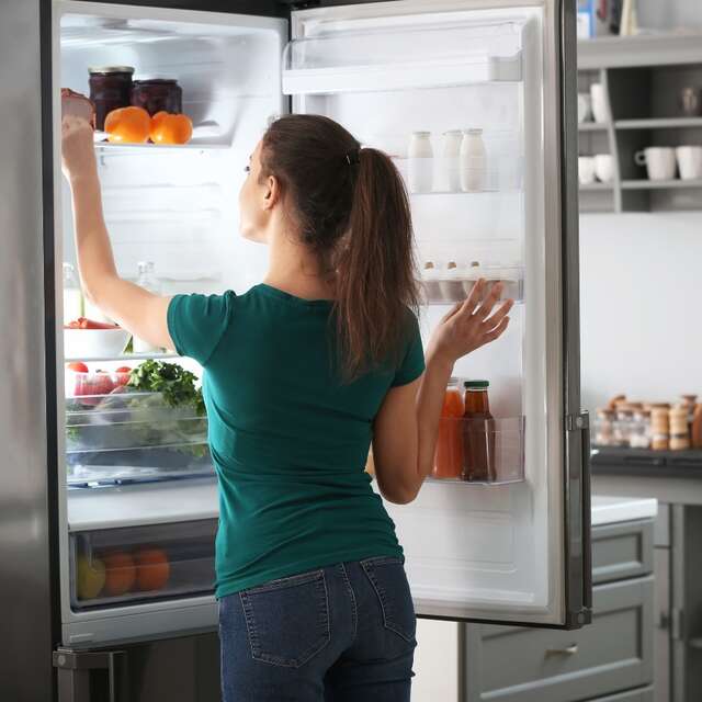 A que temperatura o frigorífico deve ser ajustado para armazenar adequadamente os alimentos?