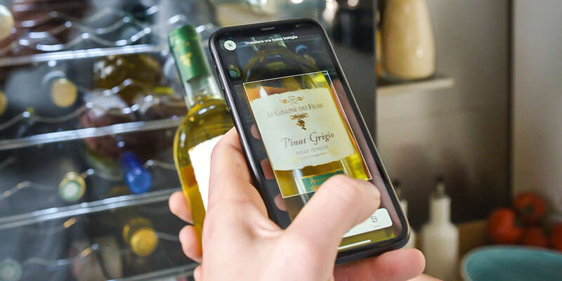 Snap your wine label