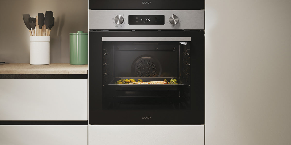 Tecnología y diseño para tu hogar con Candy Bake 600 Stainless Steel.