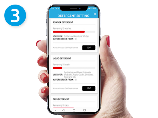 Detergent consumption