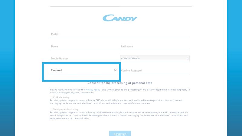 Password confirmed