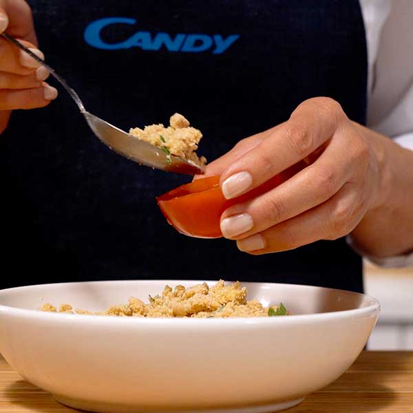 Baked sea bass with tomatoes and capers