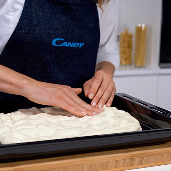 Rustic focaccia with salt flakes