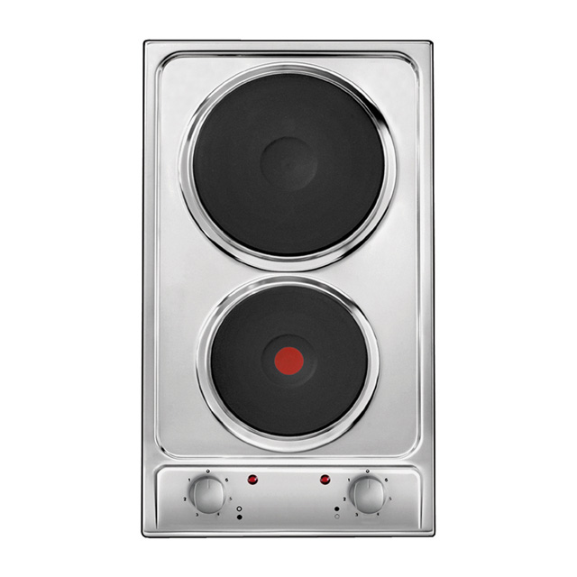 Hob, Hot plate, 2 zones, Stainless Steel, Inox plate