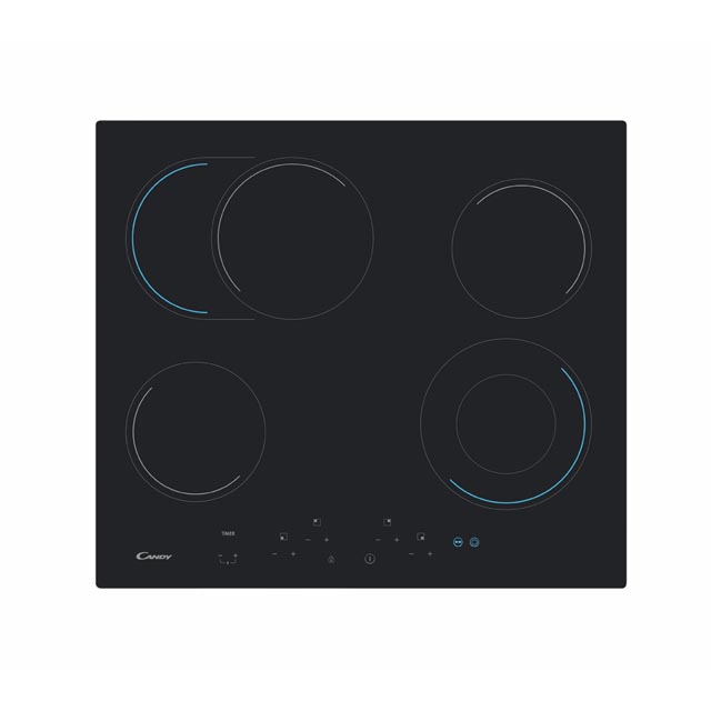 Плотове, Електрически, 4 области, Черен, Vetroceramic