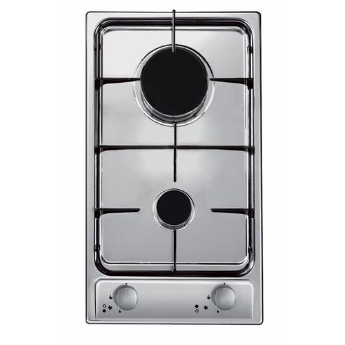 Hob, Gas, 2 zones, Stainless Steel, Inox plate