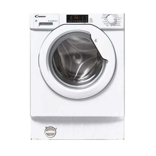 Washer dryers, Built-in, 8 Kg, 1400 RPM, White