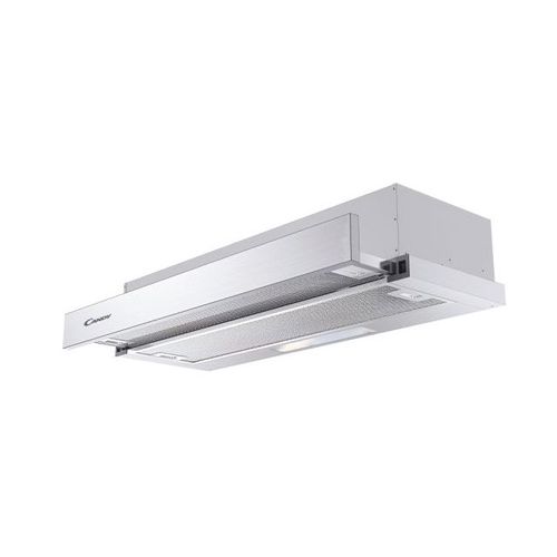 Wall-mounted, Built-in/Telescopic, White, Halogen, white + squared stainless steel frontal with details inox