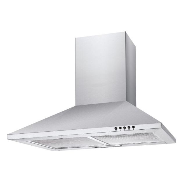 Hood, Wall-mounted, Integrated, Stainless Steel, LED