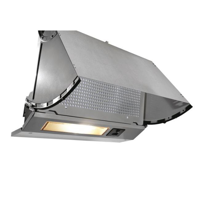 Hood, Built-in, Integrated/Telescopic, LED, Stainless steel