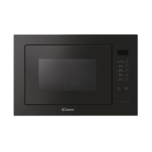 Built-in, MW + Grill function, 25 litres, Black, W x D x H (mm) 595x388x401