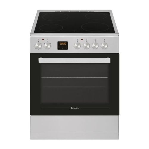Cuisinières, Pose libre, Electrique, table de cuisson Vitrocéramique, Inox