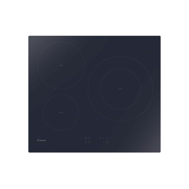 Plaque de cuisson, Induction, 3 zones, Noir, Vetroceramic