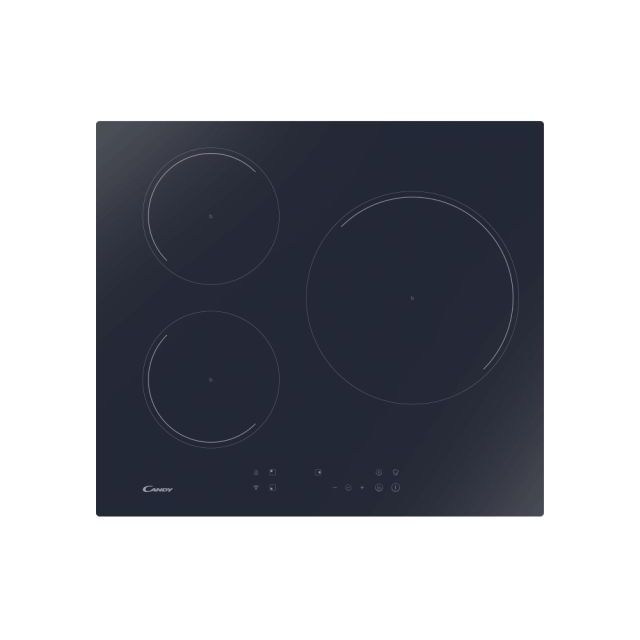 Plaque de cuisson, Induction, 3 zones, Noir, Vetroceramic