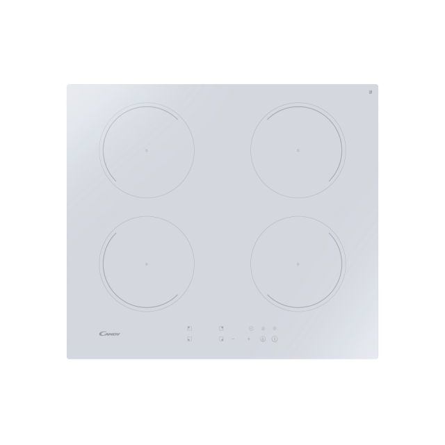 Ploča, Indukcijska, 4 zona, Bijela, Staklokeramika