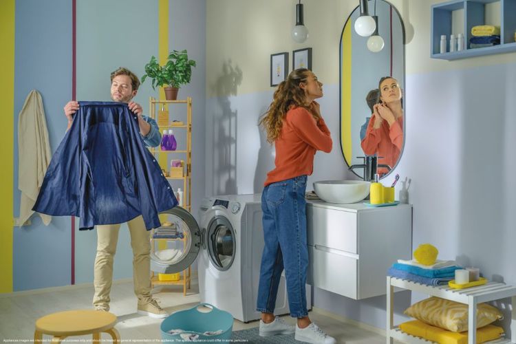 RapidÓ RO14126DWMST-S - Lavatrice 12 Kg, Classe A, 1400 Giri/min, Bianco