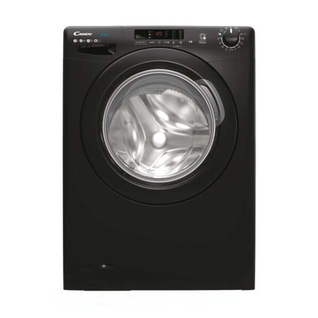 Lave-linge hublot, Pose Libre, 9 kg, Noir Brillant, 16 programmes