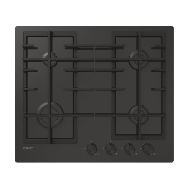 Plite, Gaz pe sticla, 4 zone, Negru, Sticla securizata