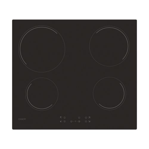 Hobs, Vetroceramic, 4 zones, Black, Vetroceramic
