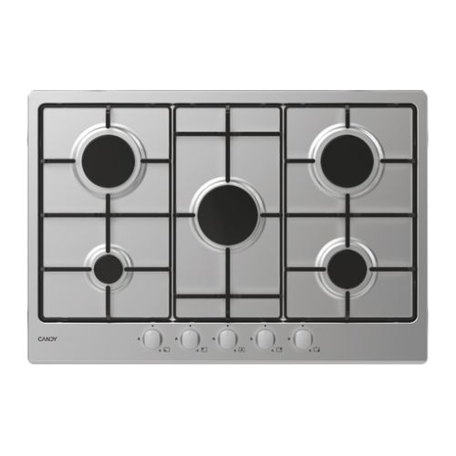 Kookplaten, Gas, 5 zones, nd, Roestvrijstaal