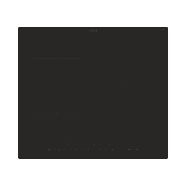 Plaque de cuisson, Induction, 3 zones, Noir, Vetroceramic