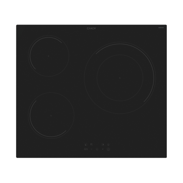 Plite, Inductie, 3 zone, Negru, Vetroceramic