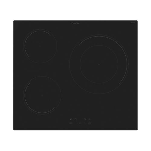 Plite, Inductie, 3 zone, Negru, Vetroceramic