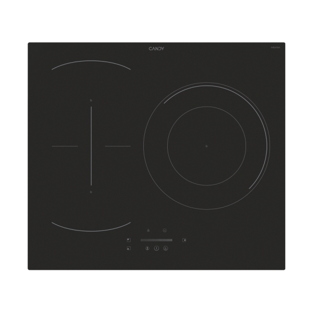 Plaque de cuisson, Induction, 3 zones, Noir, Vetroceramic