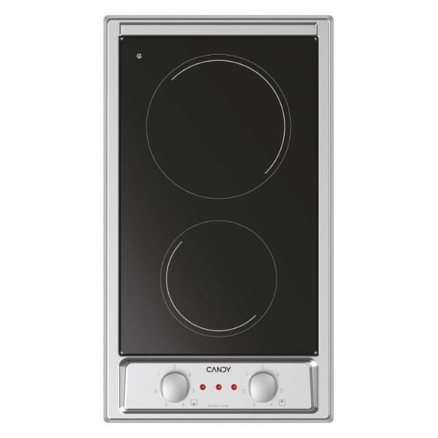 Plaque de cuisson, Vitrocéramique, 2 zones, Noir, Vetroceramic