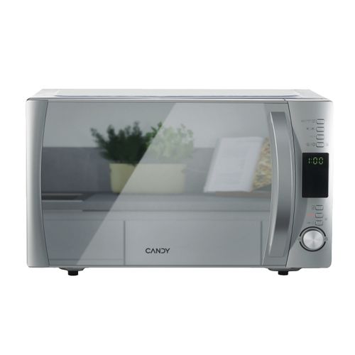 Microondas, Libre instalación, Microondas + Función grill, 25 litros, Acero Inoxidable