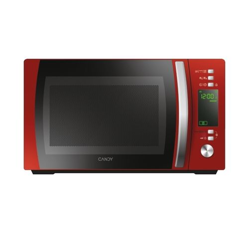 Microondas, Libre instalación, Microondas + Función grill, 20 litros, Rojo