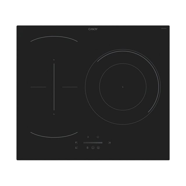 Plaque de cuisson, Induction, 3 zones, Noir, Vetroceramic