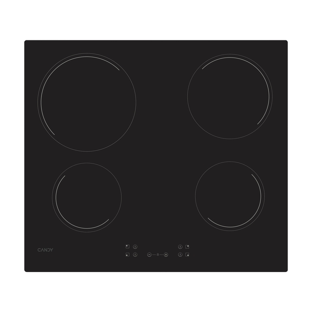 Hob, Vetroceramic, 4 zones, Black, Vetroceramic