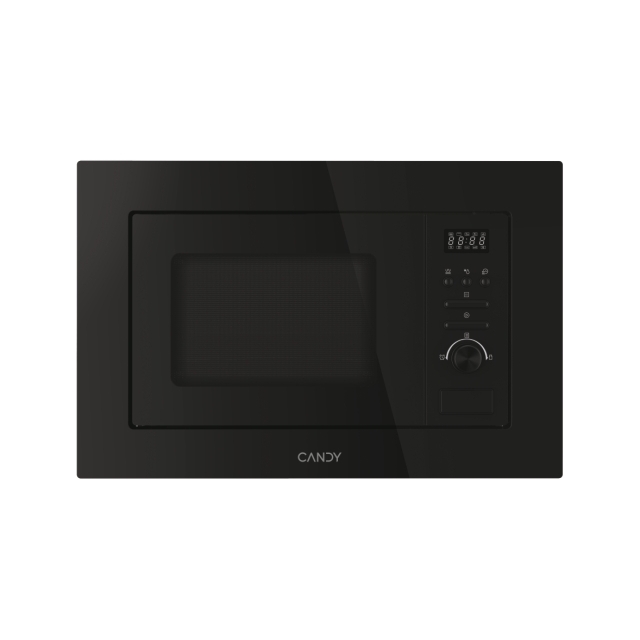 Mikrohullámú sütő, Beépíthető, mikrohullámú + grill sütés, 20 liter, fekete szín
