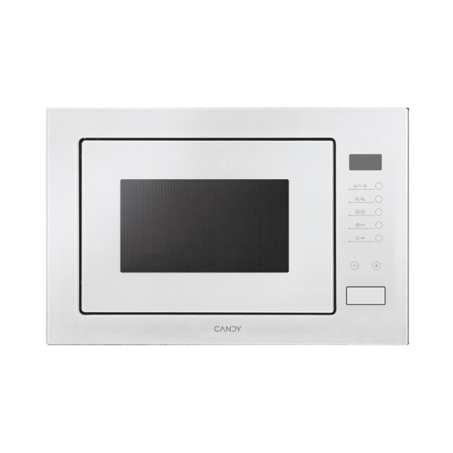 Mikrovalna pećnica, Ugradbena, Mikrovalovi + grill, 25 litara, Bijela