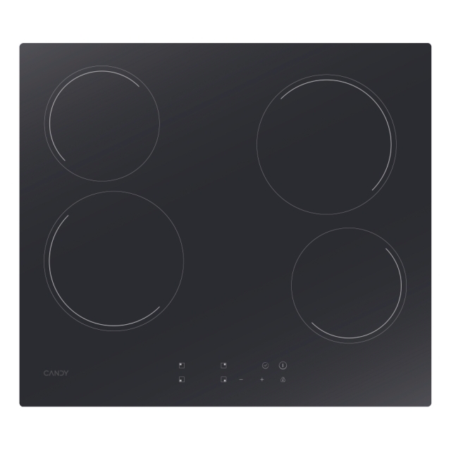 Tables de cuisson, Vitrocéramique, 4 zones, Noir, Vetroceramic