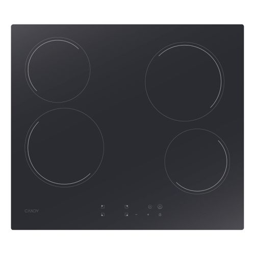 Plaque de cuisson, Vitrocéramique, 4 zones, Noir, Vetroceramic
