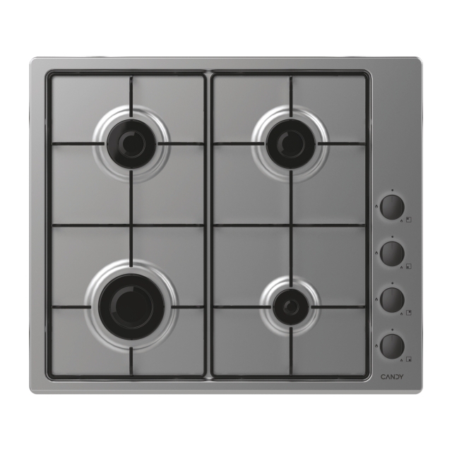 Ploča, Plinska, 4 zona, Inox, Nehrđajući čelik