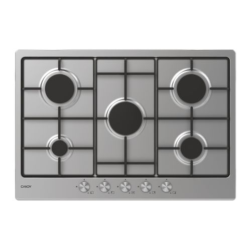 Tables de cuisson, Gaz, 5 zones, Inox, Inox plate