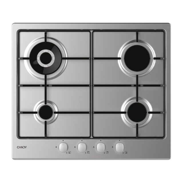 Placas, Gás,, 4 posições, Inox, Placa de inox