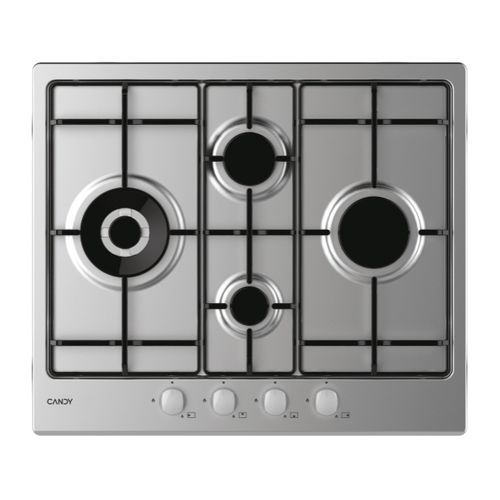 Placas, Gás,, 4 posições, Inox, Placa de inox