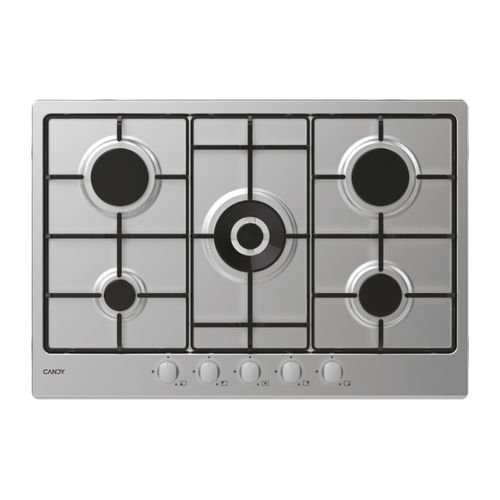 Encimeras De Cocción, Gas, 5 Zonas, Acero Inox, Inox