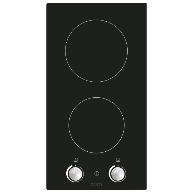 Plaque de cuisson, Vitrocéramique, 2 zones, Noir, Vetroceramic