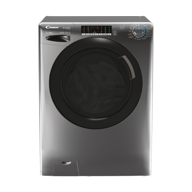 Front loading washing machines, Freestanding, 8 kg, Anthracite
