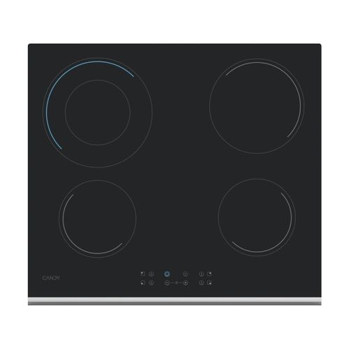 Tables de cuisson, Vitrocéramique, 4 zones, Noir, Vetroceramic