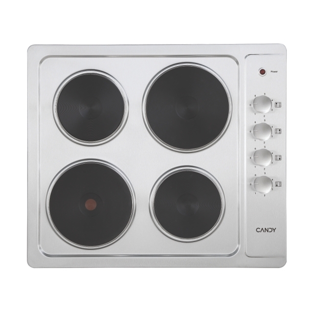 Hob, Hot plate, 4 zones, Stainless Steel, Inox plate