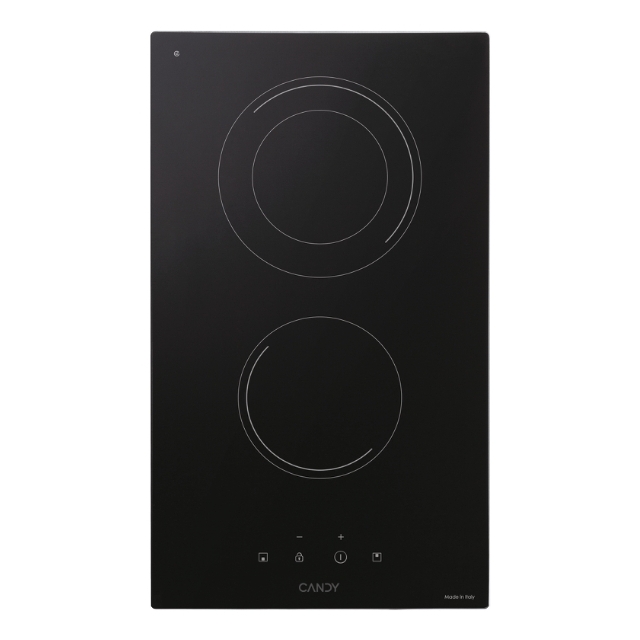 Hobs, Vetroceramic, 2 zones, Black, Vetroceramic