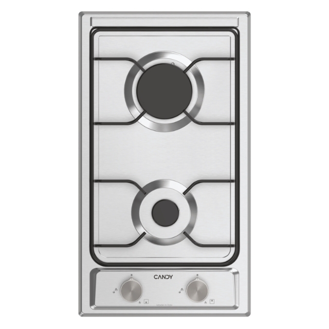 Hobs, Gas, 2 zones, Stainless Steel, Inox plate
