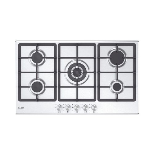 Tables de cuisson, Gaz, 5 zones, Inox, Inox plate