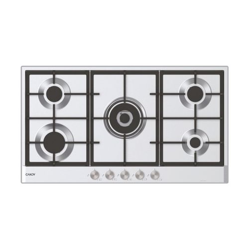 Hobs, Gas, 5 zones, Stainless Steel, Inox plate